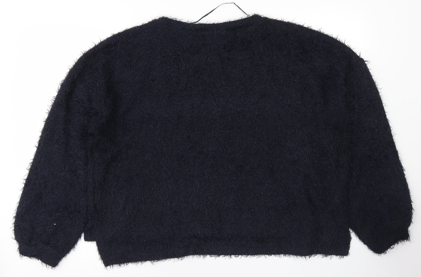 Primark Womens Blue Crew Neck  Polyester Pullover Jumper Size L