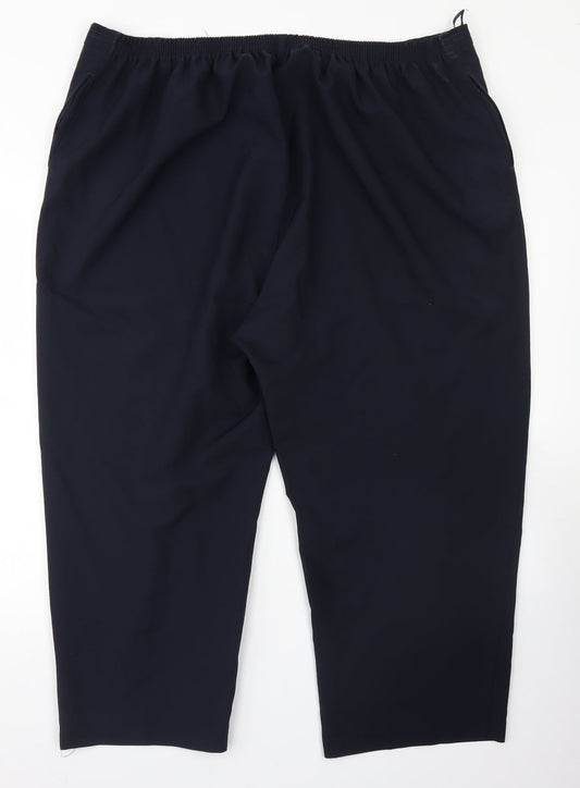 Bonmarché Womens Blue  Polyester Dress Pants Trousers Size 24 L22 in Regular