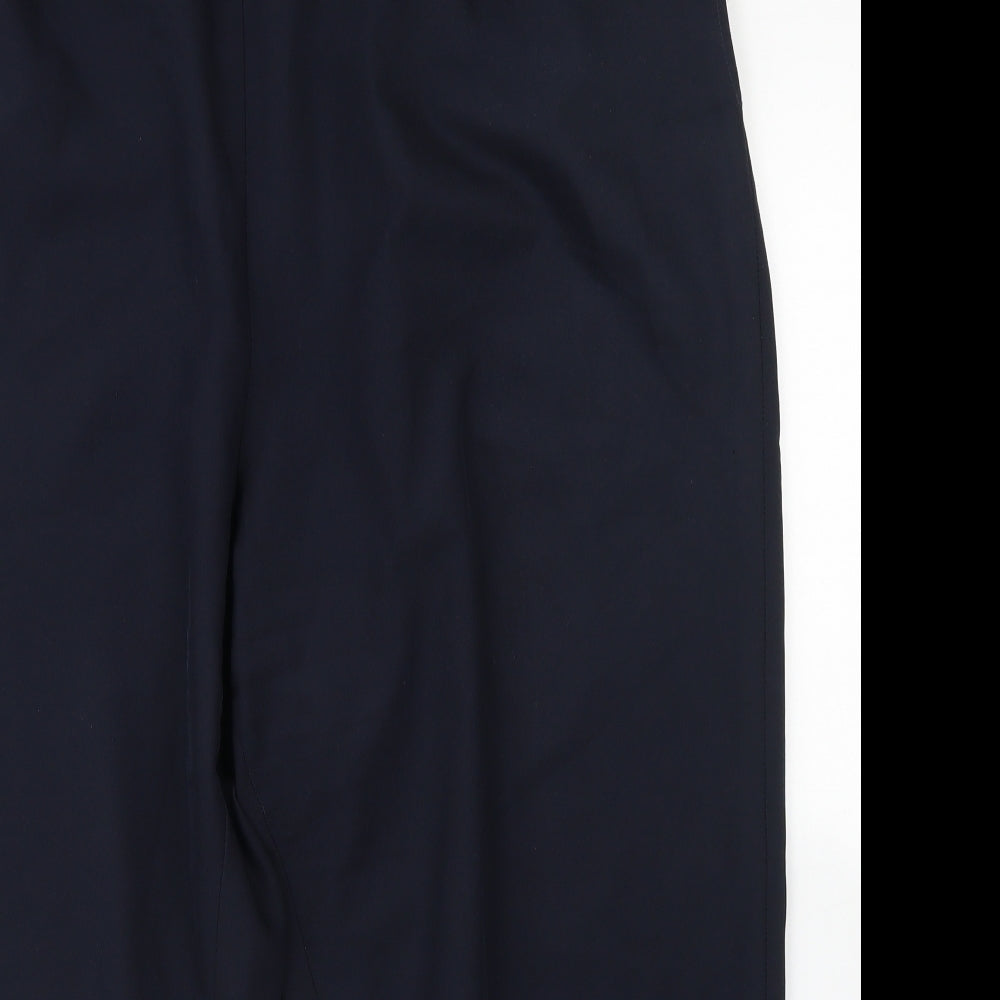 Bonmarché Womens Blue  Polyester Dress Pants Trousers Size 24 L22 in Regular