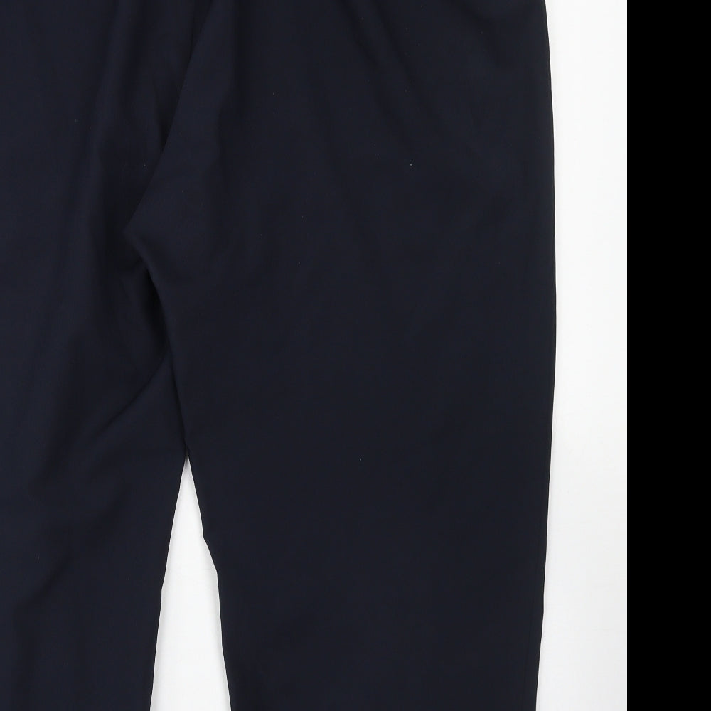 Bonmarché Womens Blue  Polyester Dress Pants Trousers Size 24 L22 in Regular