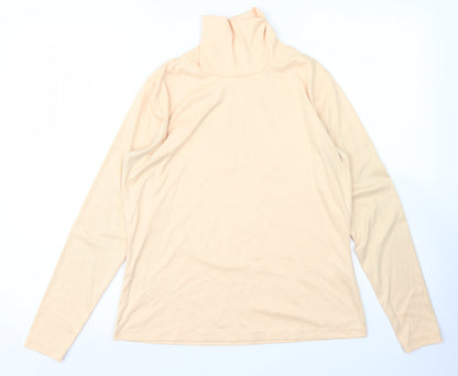 Womens UK Size 12 Green Lamb Orange Basic T-Shirt