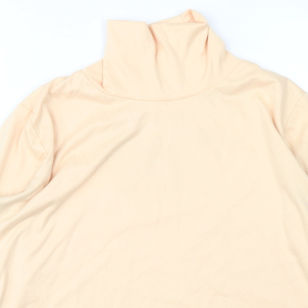 Womens UK Size 12 Green Lamb Orange Basic T-Shirt