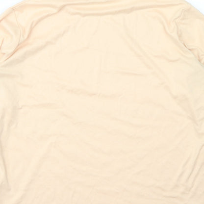 Womens UK Size 12 Green Lamb Orange Basic T-Shirt