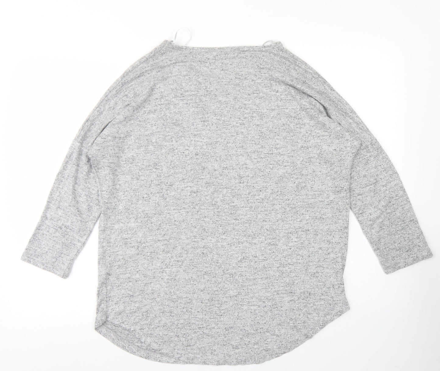 Womens UK Size 12 Select Grey Basic T-Shirt