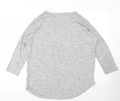 Womens UK Size 12 Select Grey Basic T-Shirt