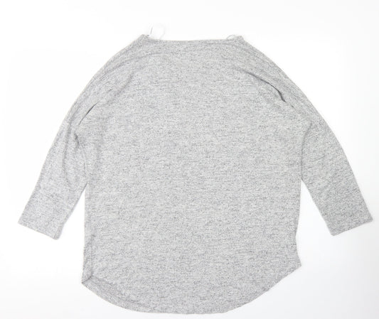 Womens UK Size 12 Select Grey Basic T-Shirt