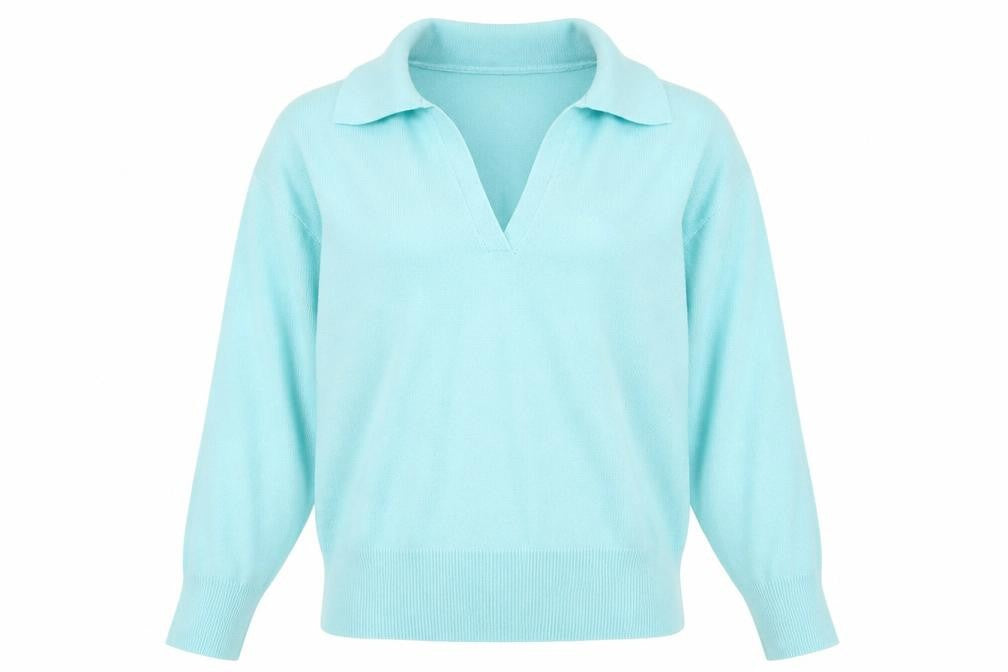 Womens UK Size L Nouveau Edition Blue Pullover Jumper