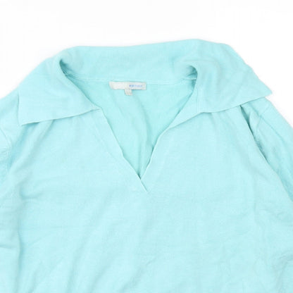 Womens UK Size L Nouveau Edition Blue Pullover Jumper