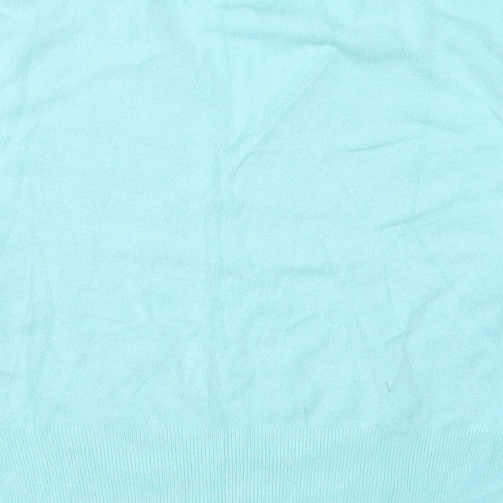 Womens UK Size L Nouveau Edition Blue Pullover Jumper