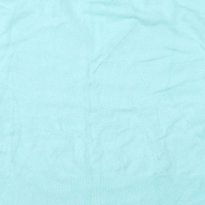 Womens UK Size L Nouveau Edition Blue Pullover Jumper