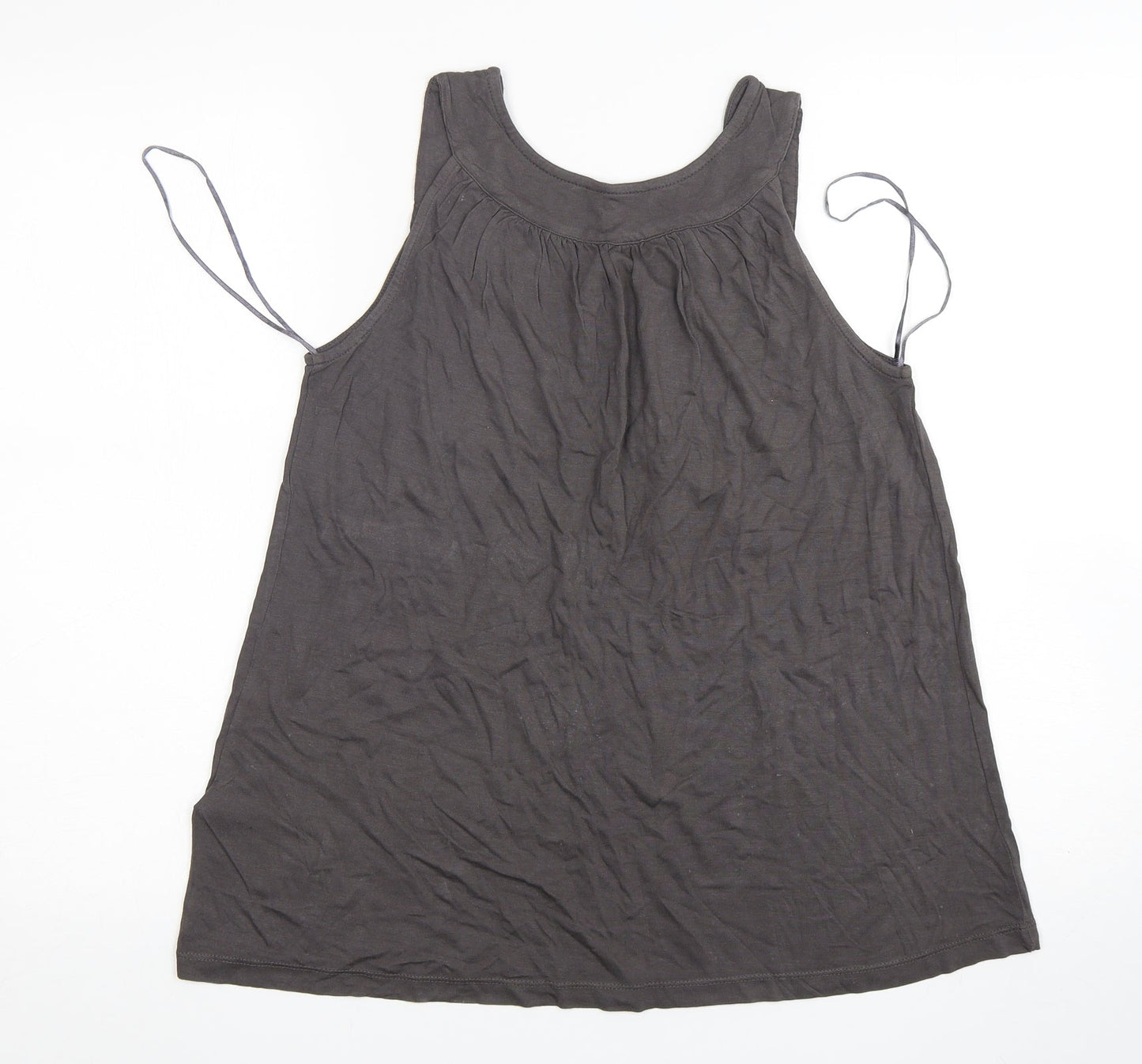 Womens UK Size 10 Monsoon Grey Basic Tank