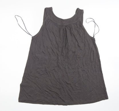 Womens UK Size 10 Monsoon Grey Basic Tank