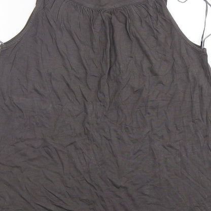 Womens UK Size 10 Monsoon Grey Basic Tank