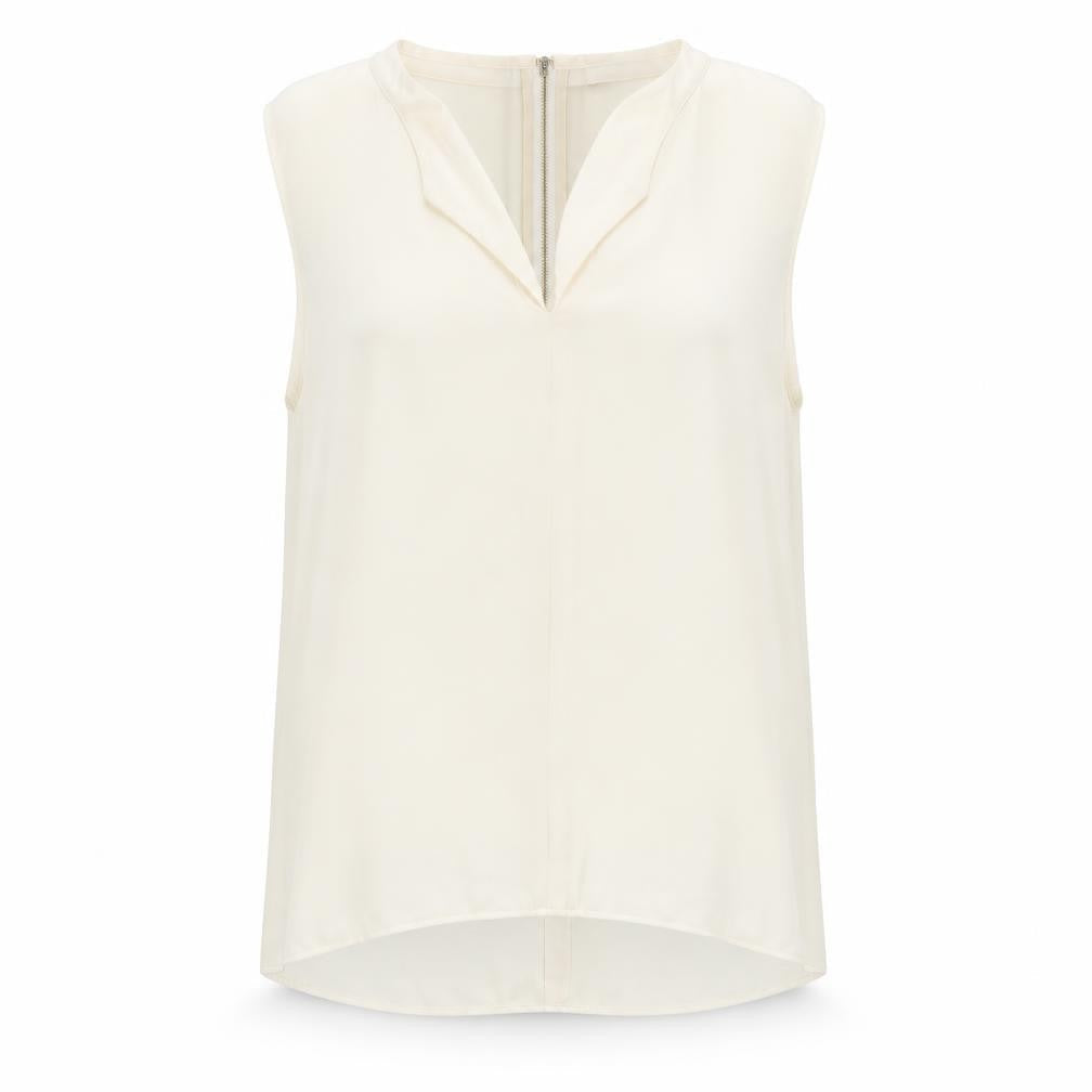 Womens UK Size 10 NEXT Beige Basic Blouse
