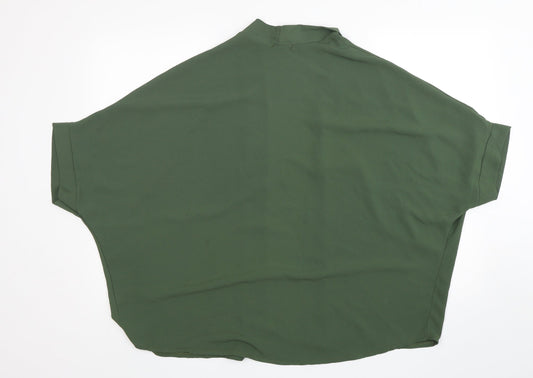 Boohoo Womens Green  Polyester Jacket Blazer Size S