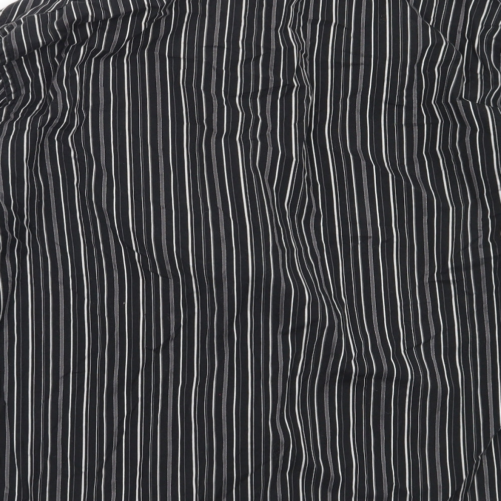 Mens UK Size L NEXT Black  Button-Up Long Sleeve Casual Shirt