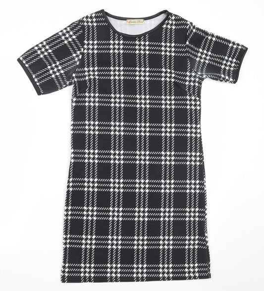 Cameo Rose Womens Black  Polyester Shift  Size 8  Round Neck