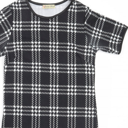 Cameo Rose Womens Black  Polyester Shift  Size 8  Round Neck