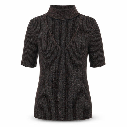 Womens UK Size 8 New Look Black Basic Blouse