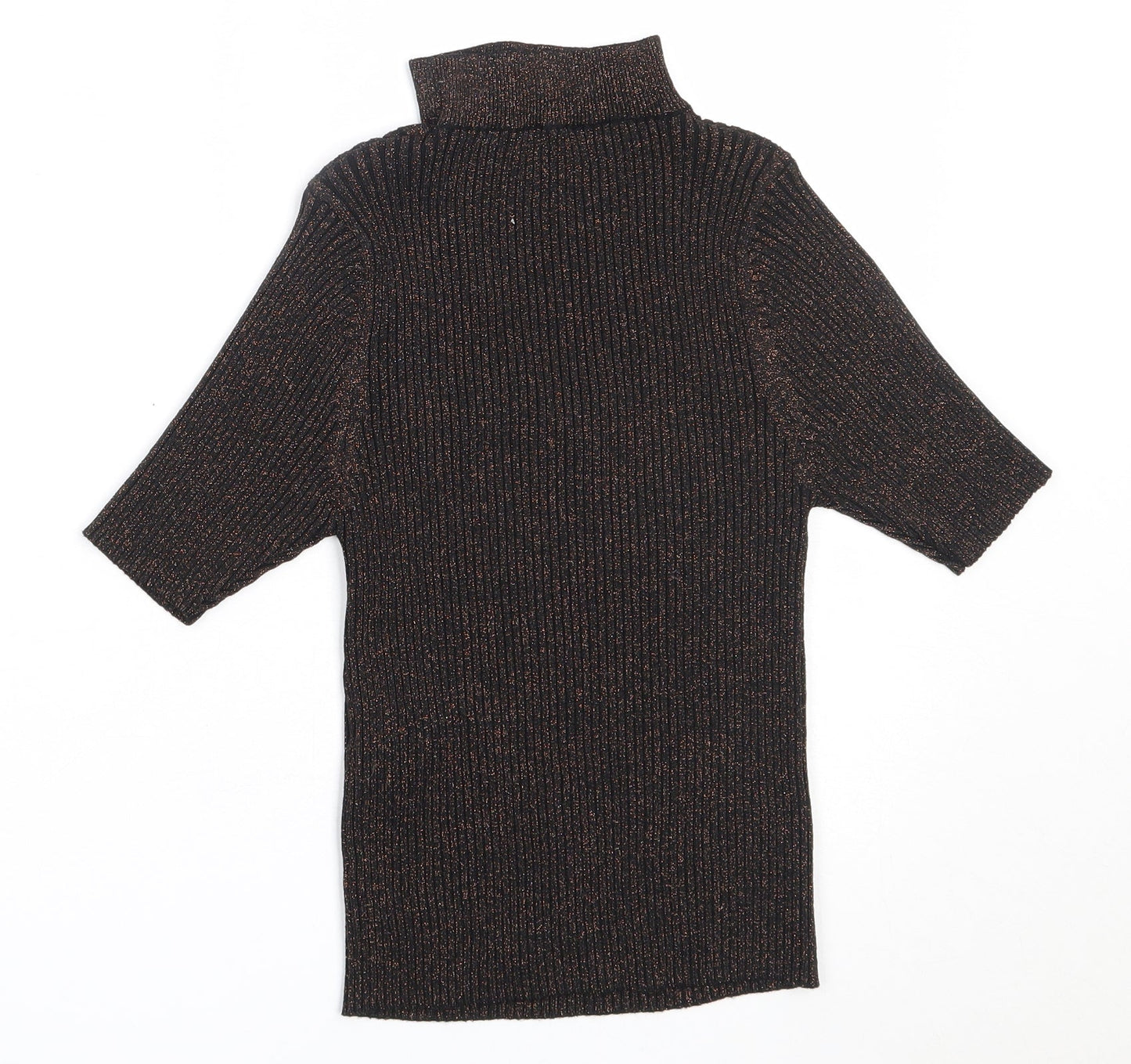 Womens UK Size 8 New Look Black Basic Blouse