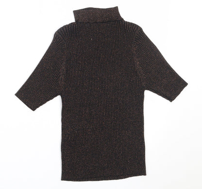 Womens UK Size 8 New Look Black Basic Blouse