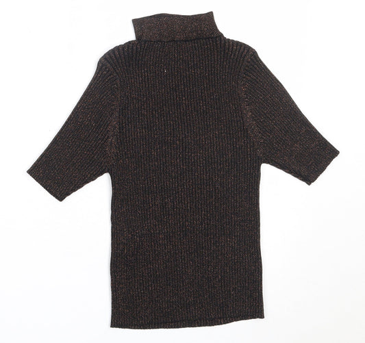 Womens UK Size 8 New Look Black Basic Blouse