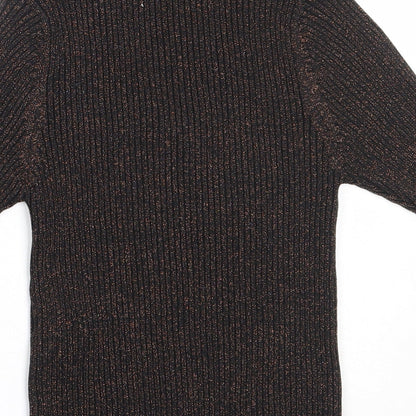 Womens UK Size 8 New Look Black Basic Blouse
