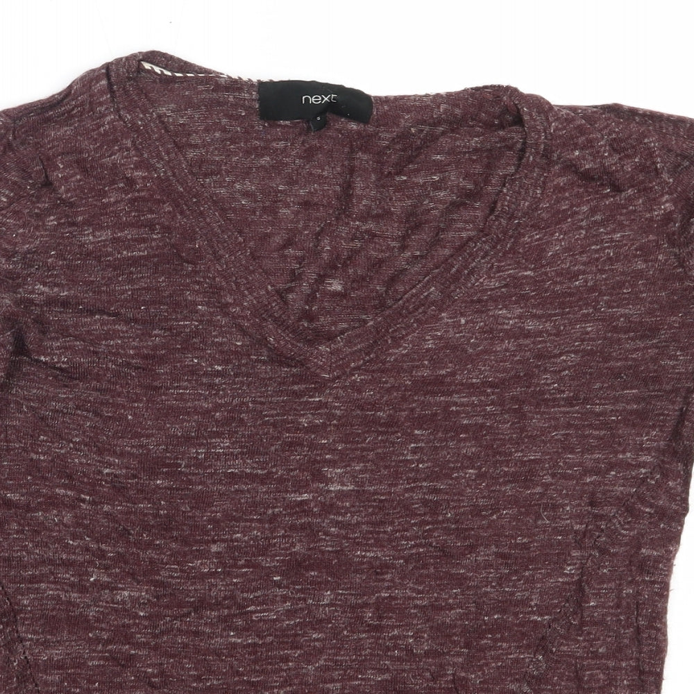Womens UK Size 8 NEXT Purple Pullover Jumper