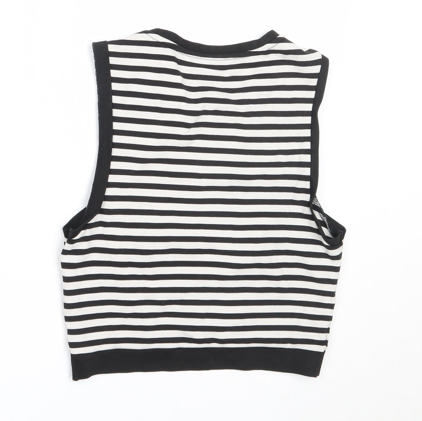 Womens UK Size 4 Topshop Black Basic Tank