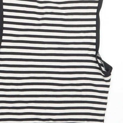 Womens UK Size 4 Topshop Black Basic Tank