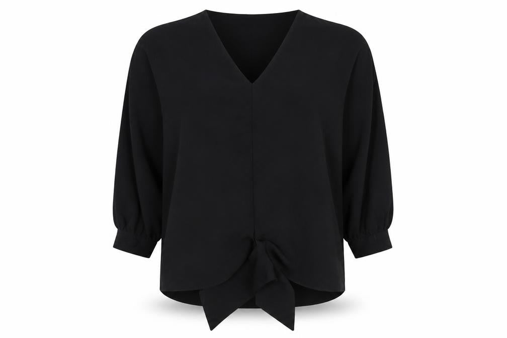 Womens UK Size 12 Primark Black Basic Blouse