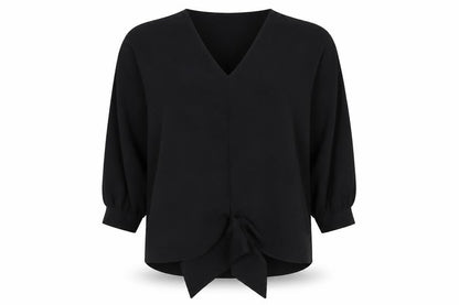 Womens UK Size 12 Primark Black Basic Blouse