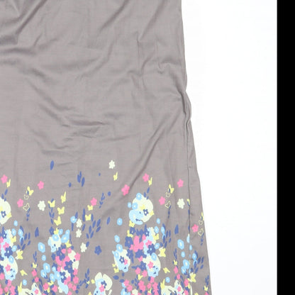 Yidarton Womens Grey  Polyester Shift  Size S  Round Neck