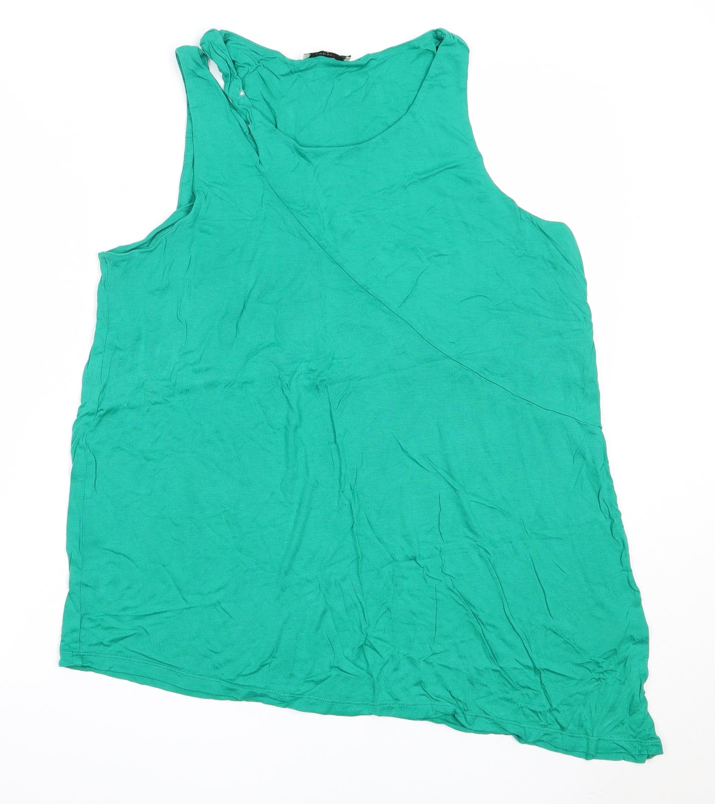 Womens UK Size 16 Papaya Green Basic Tank