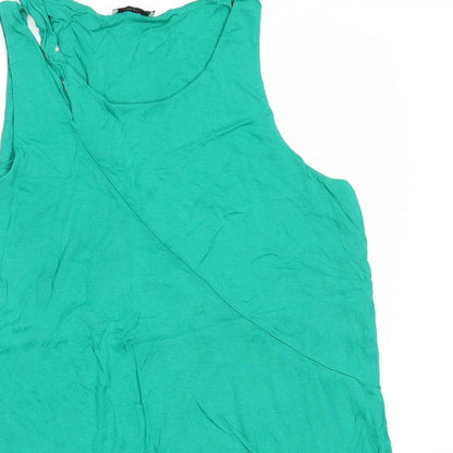 Womens UK Size 16 Papaya Green Basic Tank