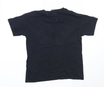 Rugby World Cup 2015 Boys Black  Cotton Basic T-Shirt Size S Round Neck  - Rugby World Cup 2015