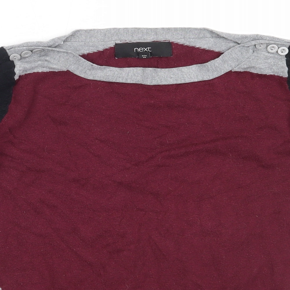 Womens UK Size 6 NEXT Purple Pullover Jumper