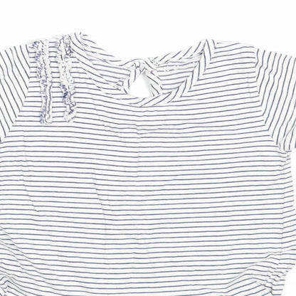 Nutmeg Girls Blue  Cotton Fit & Flare  Size 18-24 Months  Round Neck
