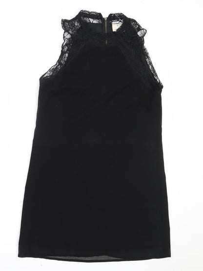 Pins and Needles Womens Black  Polyester Shift  Size S  Round Neck
