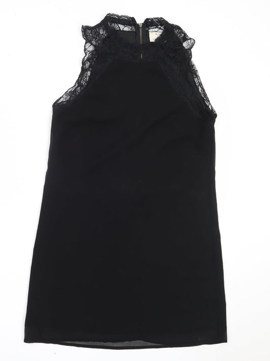 Pins and Needles Womens Black  Polyester Shift  Size S  Round Neck