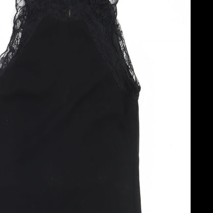 Pins and Needles Womens Black  Polyester Shift  Size S  Round Neck