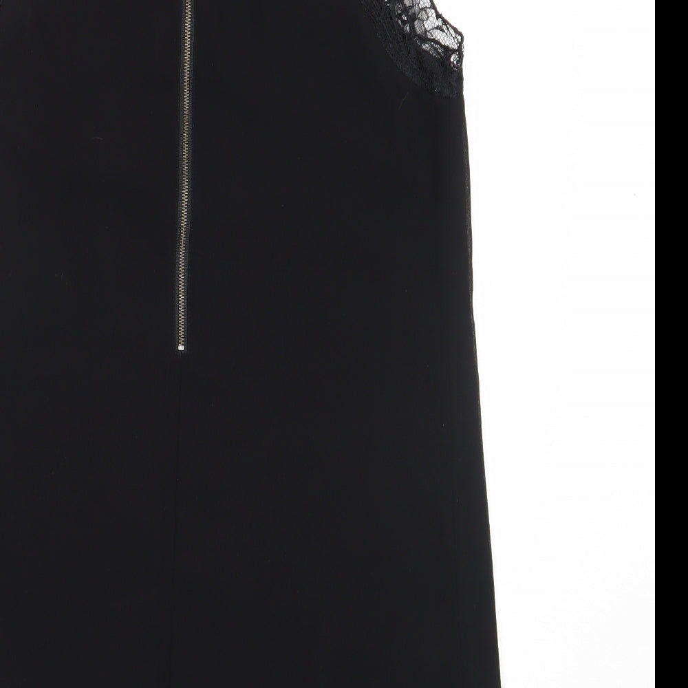 Pins and Needles Womens Black  Polyester Shift  Size S  Round Neck