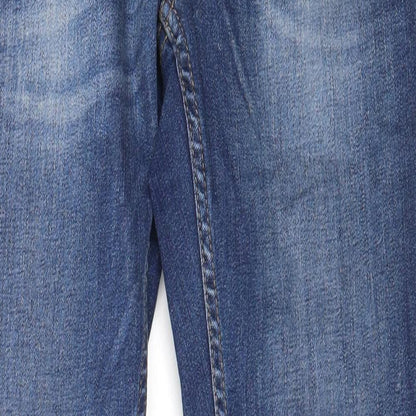 Burton Mens Blue  Cotton Skinny Jeans Size 28 in L29 in Regular