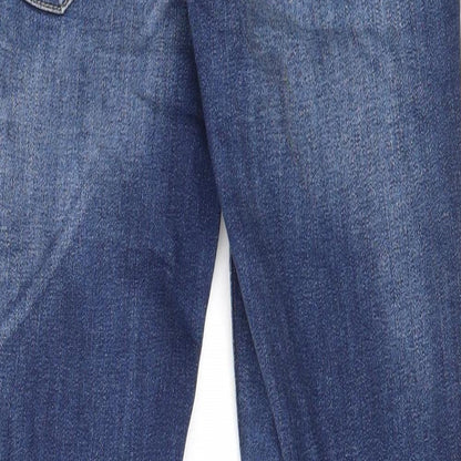 Burton Mens Blue  Cotton Skinny Jeans Size 28 in L29 in Regular