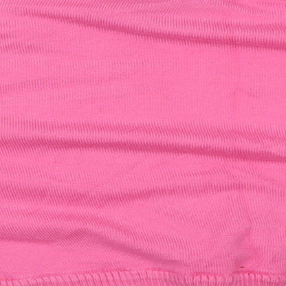 BAY Womens Pink V-Neck  Cotton Cardigan Jumper Size 14