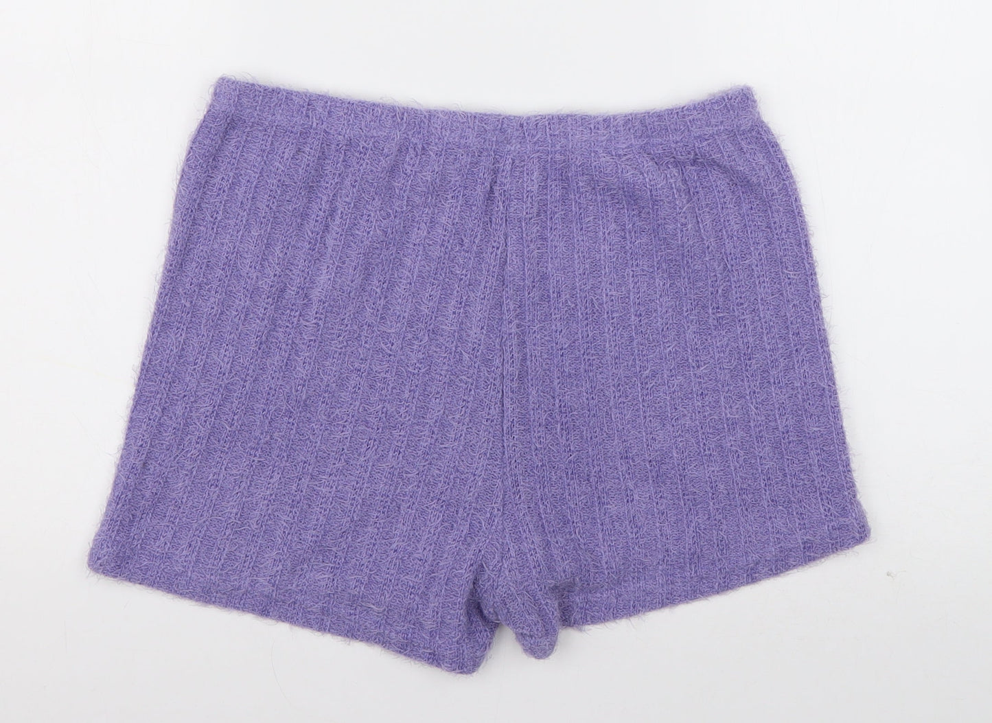 SheIn Womens Purple  Polyester Sweat Shorts Size L L3 in Regular