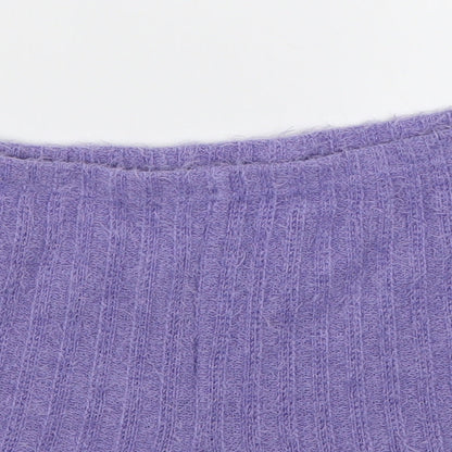 SheIn Womens Purple  Polyester Sweat Shorts Size L L3 in Regular