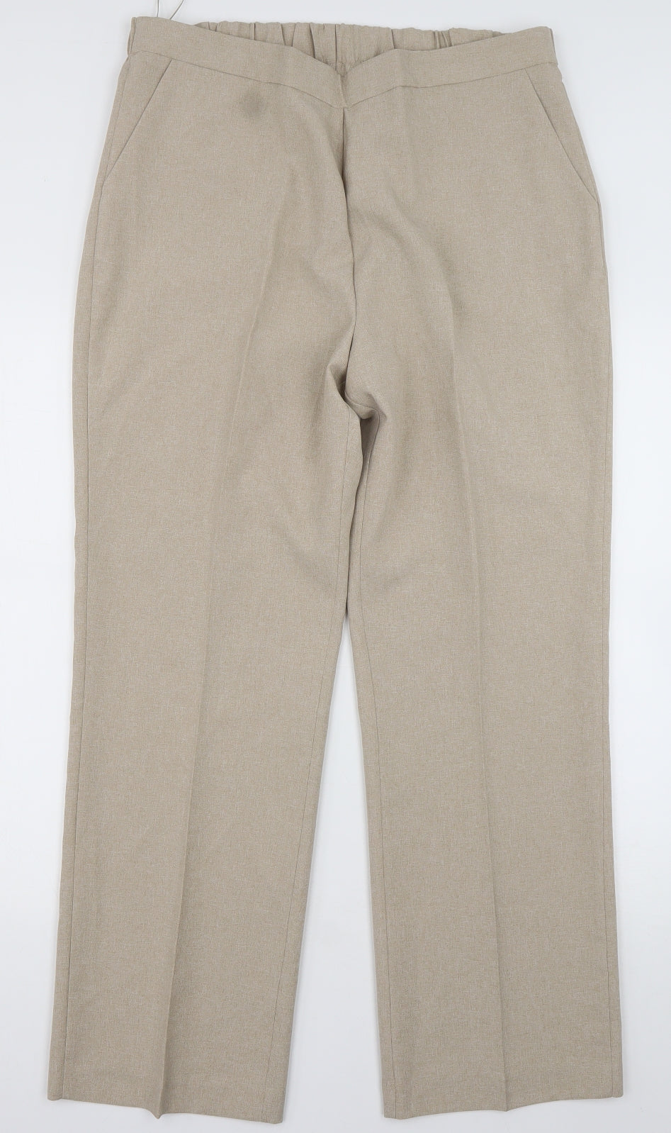 vonmarch Womens Brown  Polyester Trousers  Size 16 L30 in Regular
