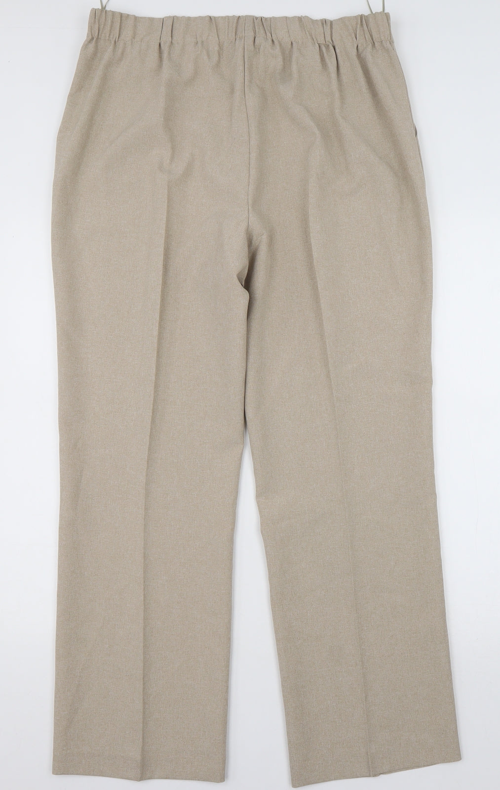vonmarch Womens Brown  Polyester Trousers  Size 16 L30 in Regular