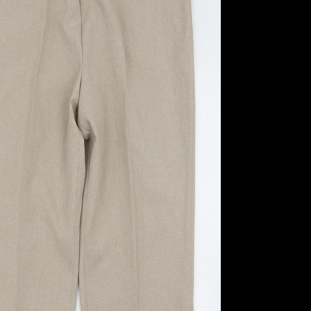 vonmarch Womens Brown  Polyester Trousers  Size 16 L30 in Regular